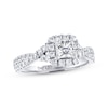 Thumbnail Image 1 of THE LEO Diamond Engagement Ring 7/8 ct tw Princess & Round-cut 14K White Gold