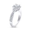 Thumbnail Image 2 of THE LEO Diamond Engagement Ring 7/8 ct tw Princess & Round-cut 14K White Gold