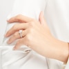 Thumbnail Image 4 of THE LEO Diamond Engagement Ring 7/8 ct tw Princess & Round-cut 14K White Gold