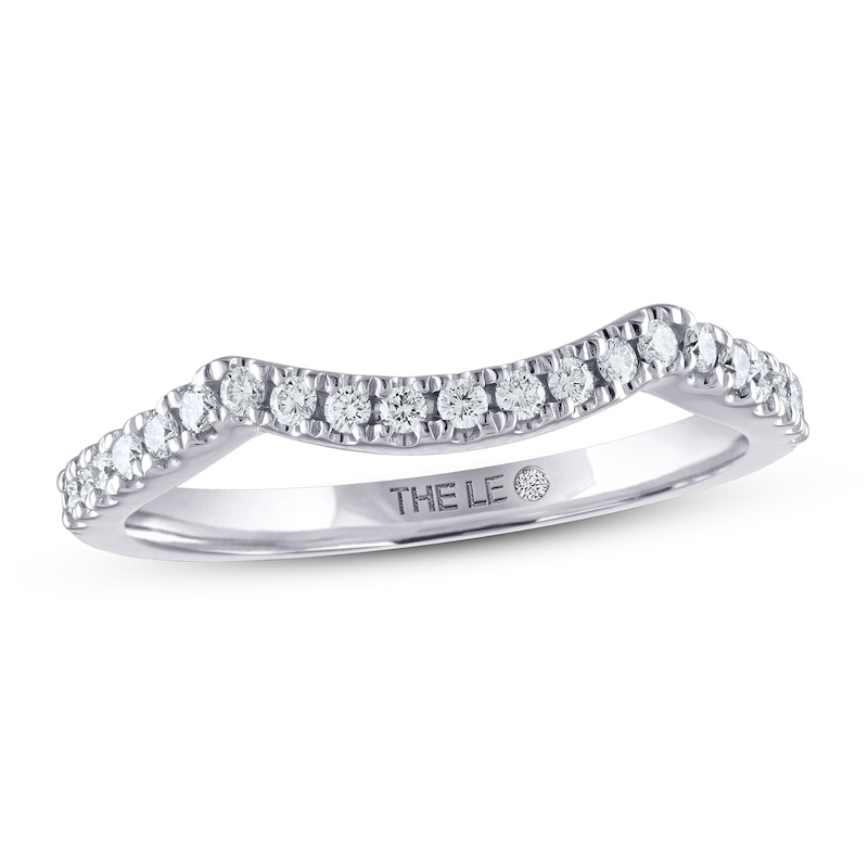 Main Image 1 of THE LEO Diamond Wedding Band 1/5 ct tw Round-cut 14K White Gold
