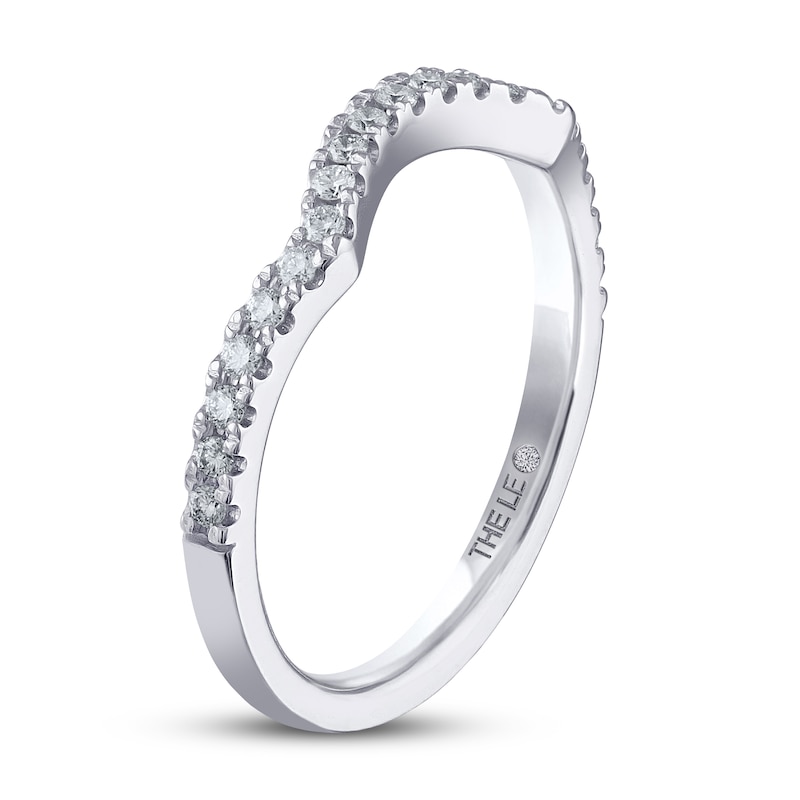 Main Image 2 of THE LEO Diamond Wedding Band 1/5 ct tw Round-cut 14K White Gold