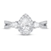 Thumbnail Image 2 of Neil Lane Premiere Diamond Engagement Ring 1-3/8 ct tw Princess/Round 14K White Gold