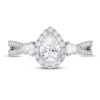 Thumbnail Image 3 of Neil Lane Premiere Diamond Engagement Ring 1-3/8 ct tw Princess/Round 14K White Gold