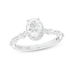 Lab-Created Diamonds by KAY Pear-Shaped Engagement Ring 1-1/5 ct tw 14K  White Gold