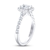 Thumbnail Image 2 of THE LEO Diamond Engagement Ring 1-1/8 ct tw Emerald & Round-cut 14K White Gold