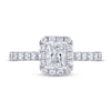 Thumbnail Image 3 of THE LEO Diamond Engagement Ring 1-1/8 ct tw Emerald & Round-cut 14K White Gold
