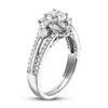 Adrianna Papell Diamond Engagement Ring 1-1/3 ct tw Round & Marquise 14K White Gold