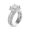 Thumbnail Image 1 of Multi-Diamond Engagement Ring 3 ct tw Princess & Round 14K White Gold