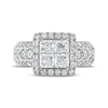 Thumbnail Image 2 of Multi-Diamond Engagement Ring 3 ct tw Princess & Round 14K White Gold