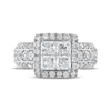 Thumbnail Image 3 of Multi-Diamond Engagement Ring 3 ct tw Princess & Round 14K White Gold