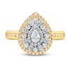 Thumbnail Image 2 of Now + Forever Diamond Engagement Ring 3/4 ct tw Pear & Round 14K Two-Tone Gold