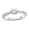 Thumbnail Image 0 of Diamond Engagement Ring 1/2 ct tw Round-cut 14K White Gold