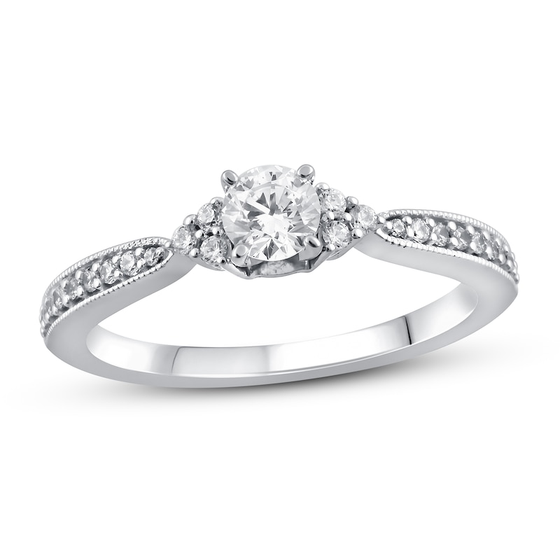 Main Image 1 of Now + Forever Diamond Engagement Ring 1/2 ct tw Round-cut 14K White Gold