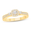 Thumbnail Image 1 of Now + Forever Diamond Engagement Ring 1/2 ct tw Round-cut 10K Yellow Gold