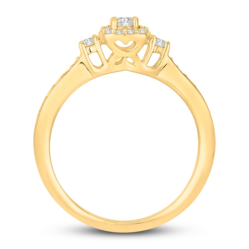 Main Image 2 of Now + Forever Diamond Engagement Ring 1/2 ct tw Round-cut 10K Yellow Gold