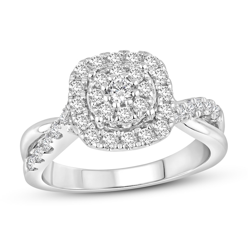 Main Image 1 of Now + Forever Diamond Engagement Ring 1/2 ct tw Round-cut 10K White Gold