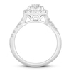 Thumbnail Image 1 of Diamond Engagement Ring 1/2 ct tw Round-cut 10K White Gold