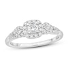 Thumbnail Image 1 of Now + Forever Diamond Engagement Ring 3/8 ct tw Princess & Round 10K White Gold