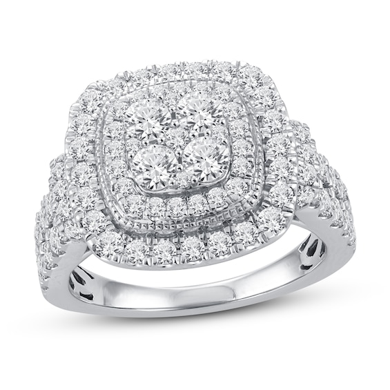 Diamond Engagement Ring 2 ct tw Round-cut 10K White Gold | Kay