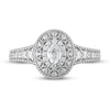 Thumbnail Image 3 of Now + Forever Diamond Engagement Ring 1/2 ct tw Oval & Round-cut in 14K White Gold