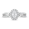 Thumbnail Image 3 of Now + Forever Diamond Engagement Ring 5/8 ct tw Oval & Round-cut in 14K White Gold