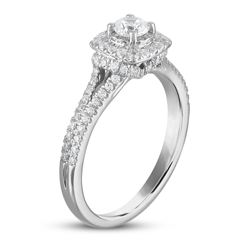 Diamond Engagement Ring 5/8 ct tw in 14K White Gold