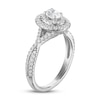 Thumbnail Image 2 of Now + Forever Diamond Enagagment Ring 3/4 ct tw Oval & Round-cut in 14K White Gold