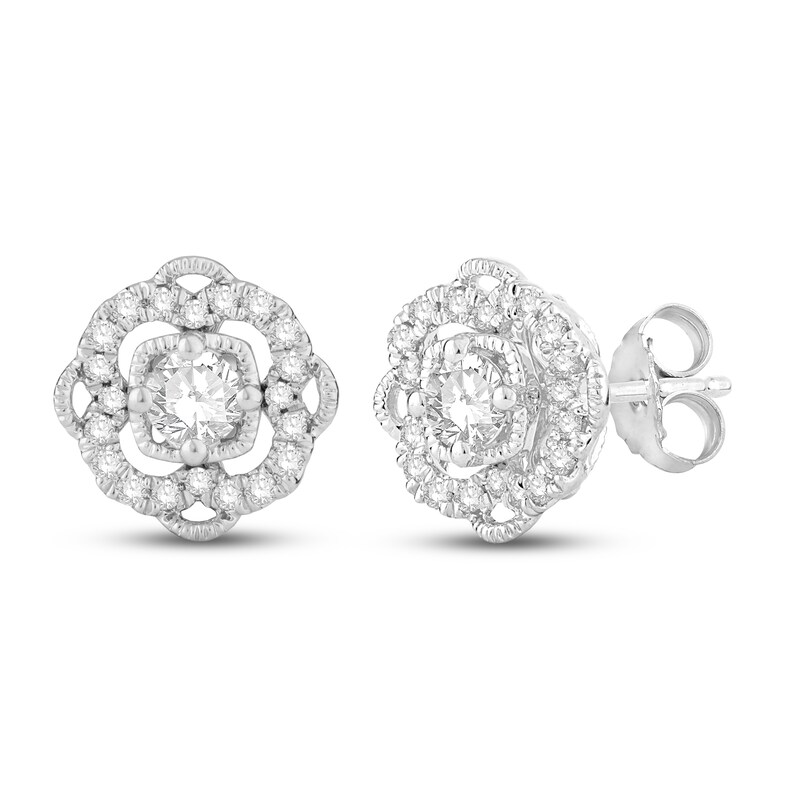 Neil Lane Diamond Earrings 3/8 ct tw Round-cut 14K White Gold with 360