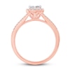 Thumbnail Image 3 of Now + Forever Diamond Engagement Ring 5/8 ct tw Princess & Round 14K Rose Gold