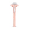 Thumbnail Image 2 of Now + Forever Diamond Engagement Ring 1/2 ct tw Princess & Round 14K Rose Gold