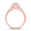Thumbnail Image 3 of Now + Forever Diamond Engagement Ring 1/2 ct tw Princess & Round 14K Rose Gold