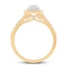Thumbnail Image 3 of Now + Forever Diamond Engagement Ring 1/2 ct tw Princess & Round 14K Yellow Gold