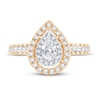 Thumbnail Image 3 of Now + Forever Diamond Engagement Ring 1 ct tw Pear & Round 14K Yellow Gold