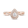 Thumbnail Image 4 of Now + Forever Diamond Engagement Ring 1/2 ct tw Pear & Round 14K Rose Gold