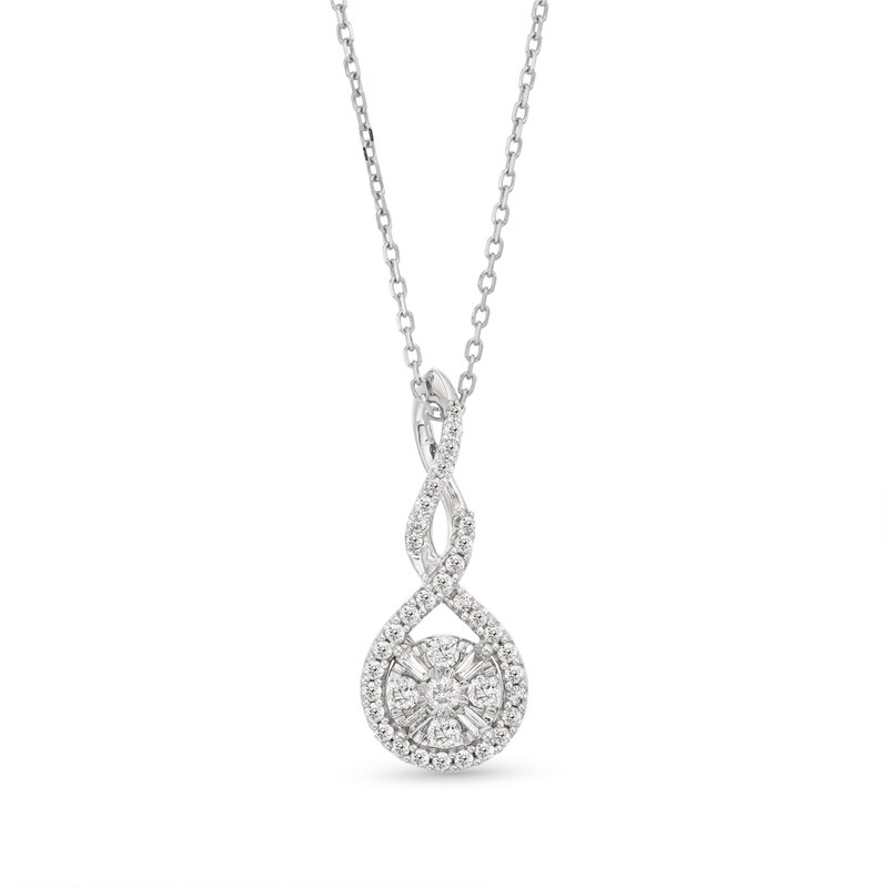 Main Image 1 of Neil Lane Diamond Necklace 3/8 ct tw 14K White Gold 19&quot;
