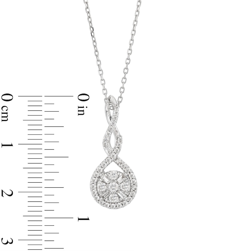 Main Image 2 of Neil Lane Diamond Necklace 3/8 ct tw 14K White Gold 19&quot;