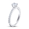 THE LEO Ideal Cut Diamond Engagement Ring 3/4 ct tw Round-cut 14K White Gold