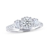Thumbnail Image 0 of THE LEO Ideal Cut Diamond Three-Stone Engagement Ring 1 ct tw 14K White Gold