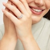 Thumbnail Image 3 of THE LEO Ideal Cut Diamond Three-Stone Engagement Ring 1 ct tw 14K White Gold