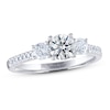 Thumbnail Image 1 of THE LEO Ideal Cut Diamond Three-Stone Engagement Ring 1 ct tw 14K White Gold