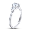 Thumbnail Image 1 of THE LEO Ideal Cut Diamond Three-Stone Engagement Ring 1 ct tw 14K White Gold