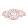 Thumbnail Image 3 of Memories Moments Magic Diamond Engagement Ring 1-1/2 ct tw Round-cut 14K Rose Gold