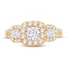 Diamond Engagement Ring 1-1/2 ct tw Round-cut 14K Yellow Gold