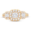 Thumbnail Image 3 of Memories Moments Magic Diamond Engagement Ring 1-1/2 ct tw Round-cut 14K Yellow Gold