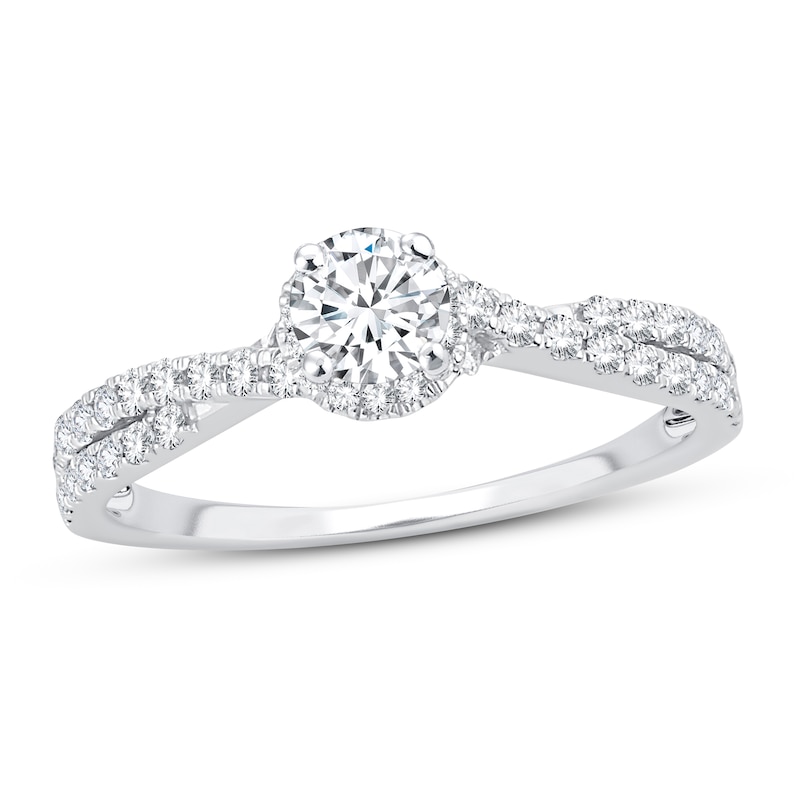 Main Image 1 of Now + Forever Diamond Engagement Ring 3/4 ct tw Round-cut 14K White Gold