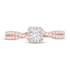 Thumbnail Image 3 of Now + Forever Diamond Engagement Ring 3/4 ct tw Princess & Round 14K Rose Gold