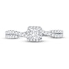 Thumbnail Image 3 of Now + Forever Diamond Engagement Ring 3/4 ct tw Princess & Round 14K White Gold