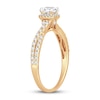 Thumbnail Image 2 of Now + Forever Diamond Engagement Ring 3/4 ct tw Princess & Round 14K Yellow Gold