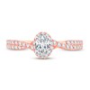 Thumbnail Image 3 of Now + Forever Diamond Engagement Ring 3/4 ct tw Oval & Round-cut 14K Rose Gold
