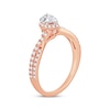 Thumbnail Image 2 of Now + Forever Diamond Engagement Ring 3/4 ct tw Pear & Round 14K Rose Gold